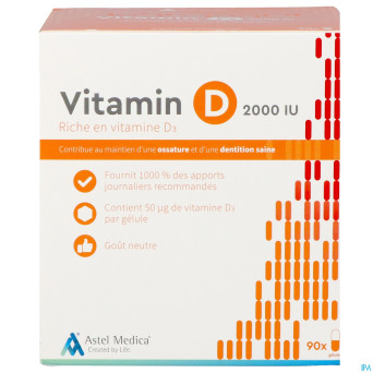 Astel vitamin d 2000iu    caps 90
