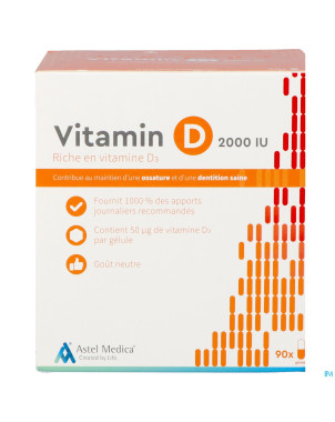 Astel vitamin d 2000iu    caps 90