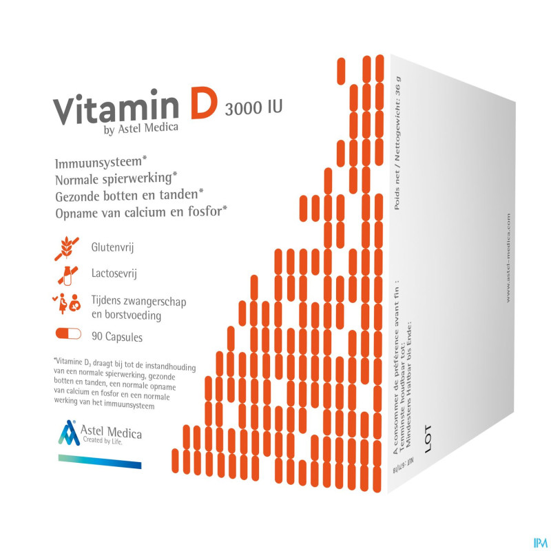 Astel vitamin d 3000iu    caps 90