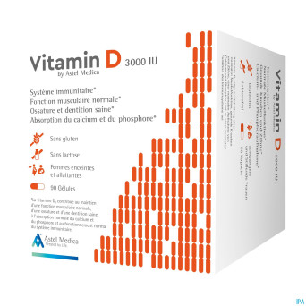 Astel vitamin d 3000iu    caps 90