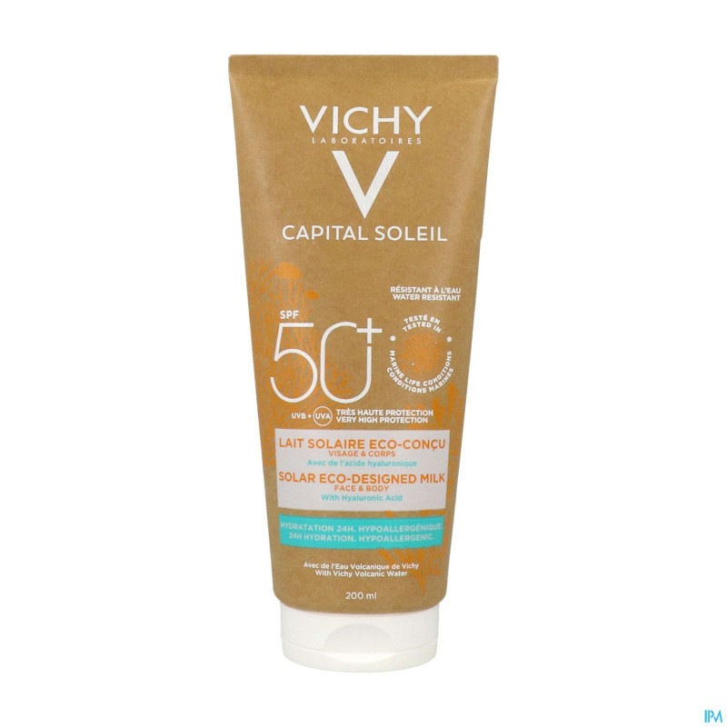Vichy cap sol lait solaire eco 200ml