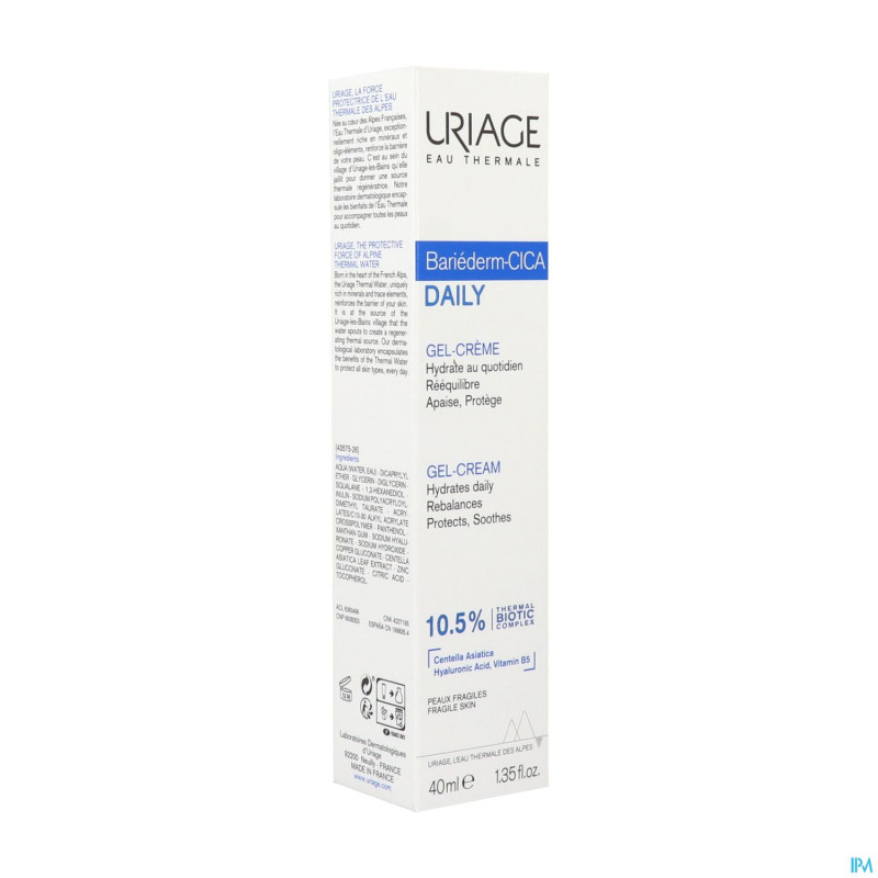 Uriage bariederm cica daily gel-creme    40ml
