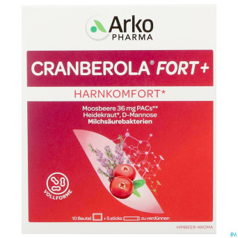 Cranberola fort+  sach 5 + stick 10