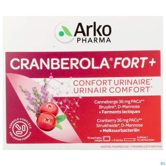 Cranberola fort+  sach 5 + stick 10