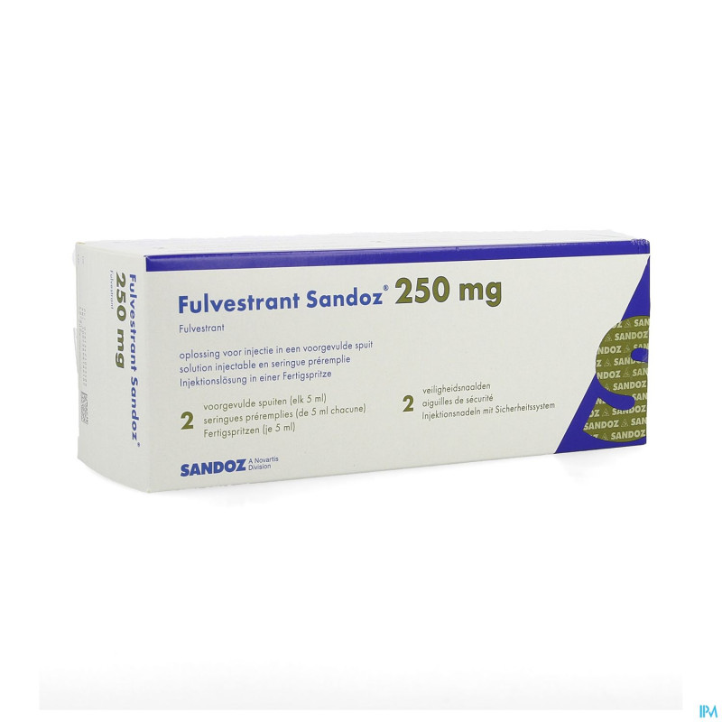 Fulvestrant sandoz 250mg ser.prer.  2x5ml 50mg/ml