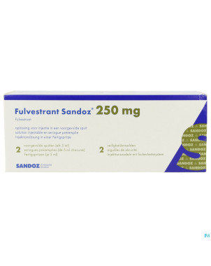 Fulvestrant sandoz 250mg ser.prer.  2x5ml 50mg/ml