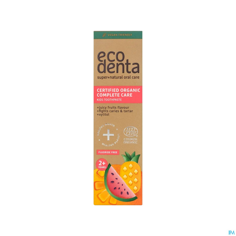 Eco denta dentifr.bio fruit enf&aloe vera xyl.75ml