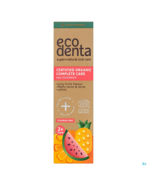 Eco denta dentifr.bio fruit enf&aloe vera xyl.75ml