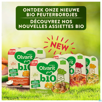 Olvarit bio 12-36m pet.pois fenouil quinoa