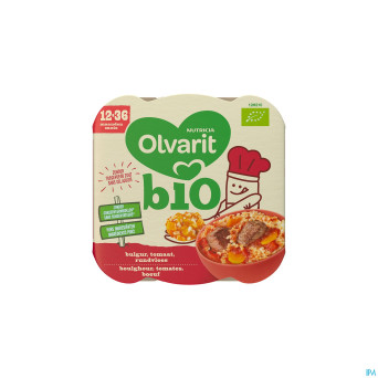 Olvarit bio 12-36m boulghour tomates boeuf