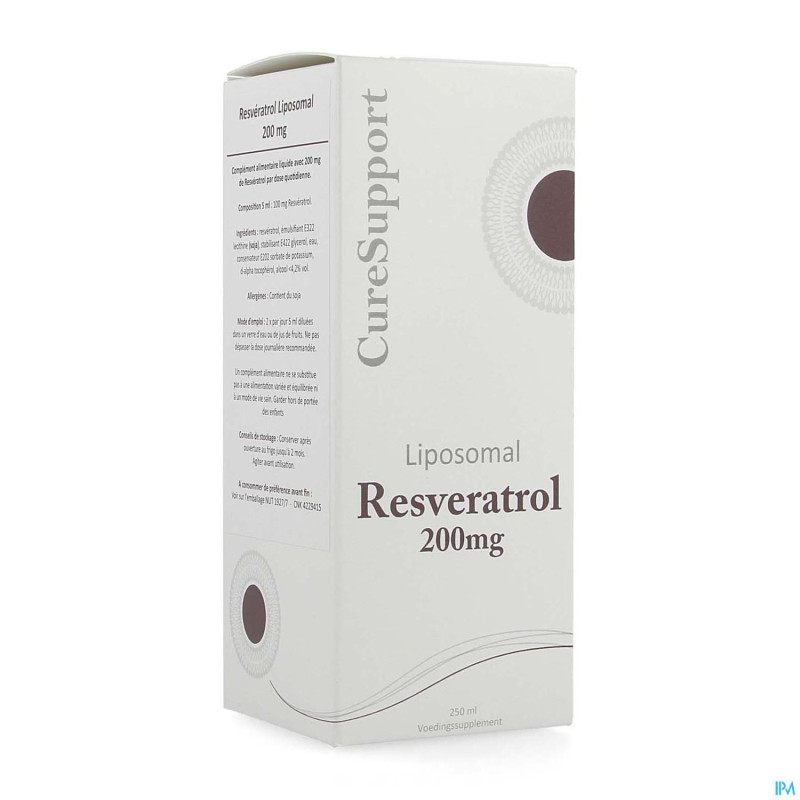 Curesupport liposomal resveratrol 200mg    250ml
