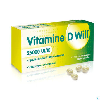 Vitamine d will 25000ui caps molle 12