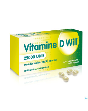 Vitamine d will 25000ui caps molle 12