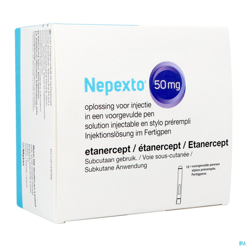 Nepexto 50mg sol inj stylo prerempli 12