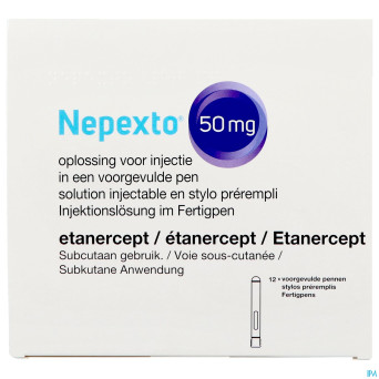 Nepexto 50mg sol inj stylo prerempli 12