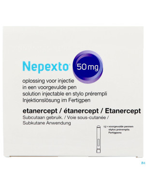 Nepexto 50mg sol inj stylo prerempli 12