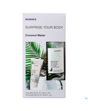 Korres kg coconut water surprise mix set 250+40ml