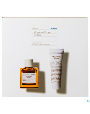 Korres kg mountain pepper pour lui 50ml+125ml