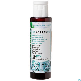 Korres kb gel douche eau noix coco    40ml