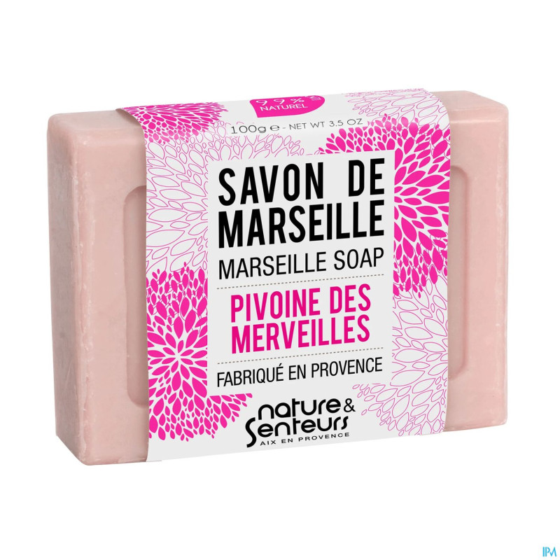 Nature&senteurs savon marseille pivoine merv. 100g