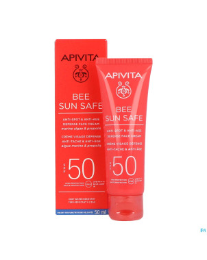 Apivita a/spot&a/age defense face cream spf50 50ml
