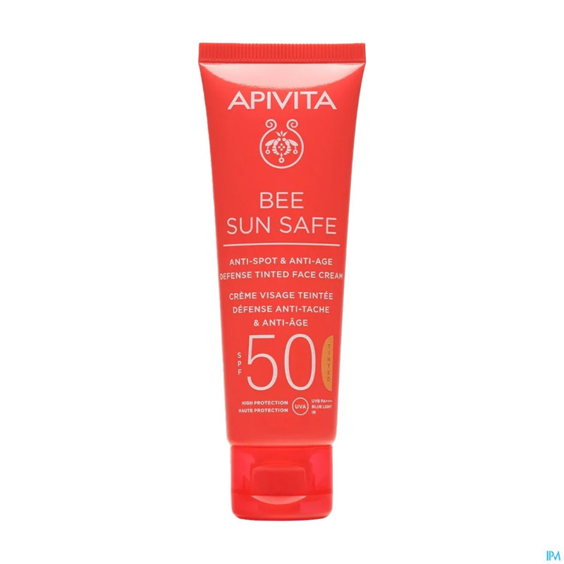 Apivita a/spot&a/age defen.tint.face cr spf50 50ml