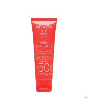 Apivita a/spot&a/age defen.tint.face cr spf50 50ml