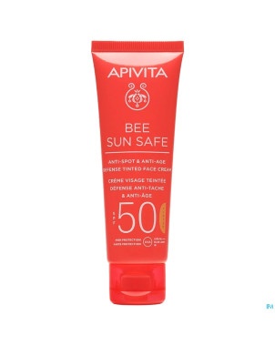 Apivita a/spot&a/age defen.tint.face cr spf50 50ml