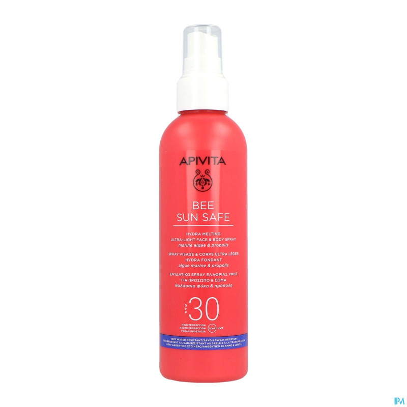 Apivita hydra melt.ult.light f&b spray spf30 200ml