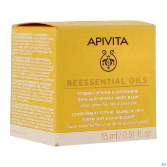 Apivita beessential strengt.&nour. night balm 15ml