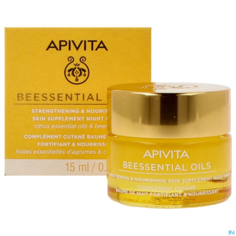 Apivita beessential strengt.&nour. night balm 15ml