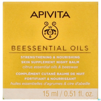 Apivita beessential strengt.&nour. night balm 15ml