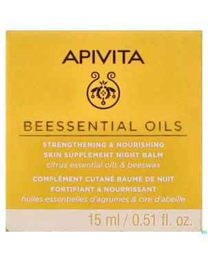 Apivita beessential strengt.&nour. night balm 15ml