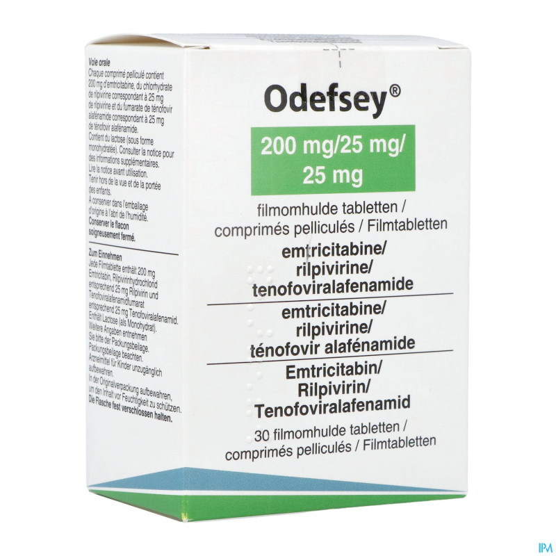 Odefsey 200mg/ 25mg/ 25mg abacus comp pell  30