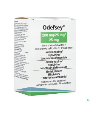 Odefsey 200mg/ 25mg/ 25mg abacus comp pell  30