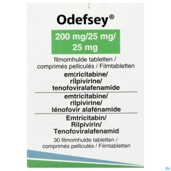 Odefsey 200mg/ 25mg/ 25mg abacus comp pell  30