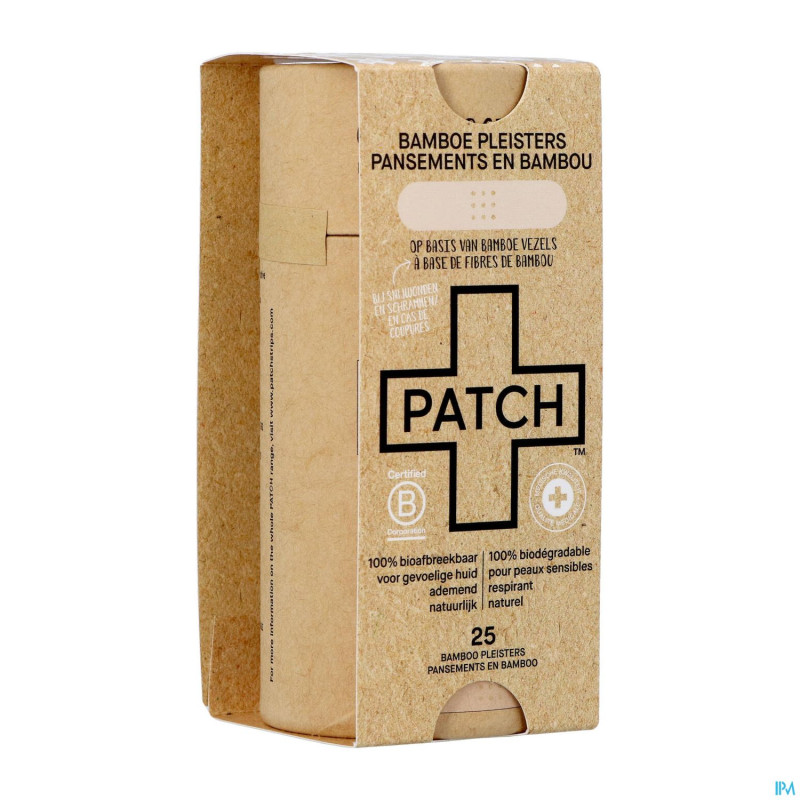 Pansement patch bamboo natuur    25
