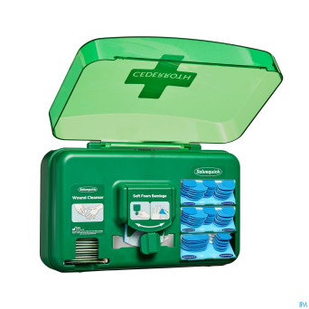 Salvequick dispenser soin plaie bleu