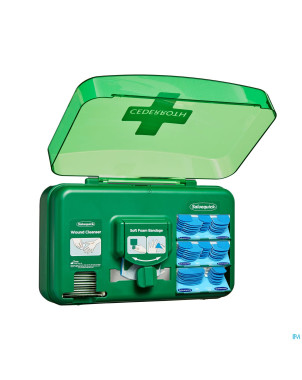 Salvequick dispenser soin plaie bleu