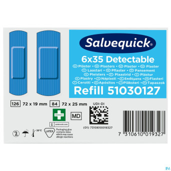 Salvequick recharge bleu detect