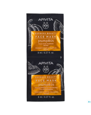 Apivita express beauty face mask pumpkin det.2x8ml