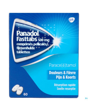 Panadol fasttabs 500mg tabl  60