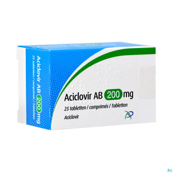 Aciclovir ab 200mg comp  25