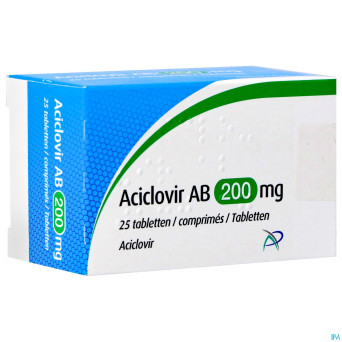 Aciclovir ab 200mg comp  25