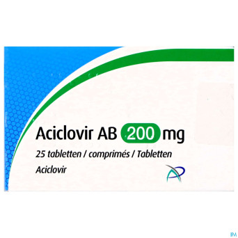 Aciclovir ab 200mg comp  25