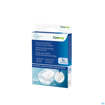 Careway pansements wtp steriles 5cmx7,5cm    5