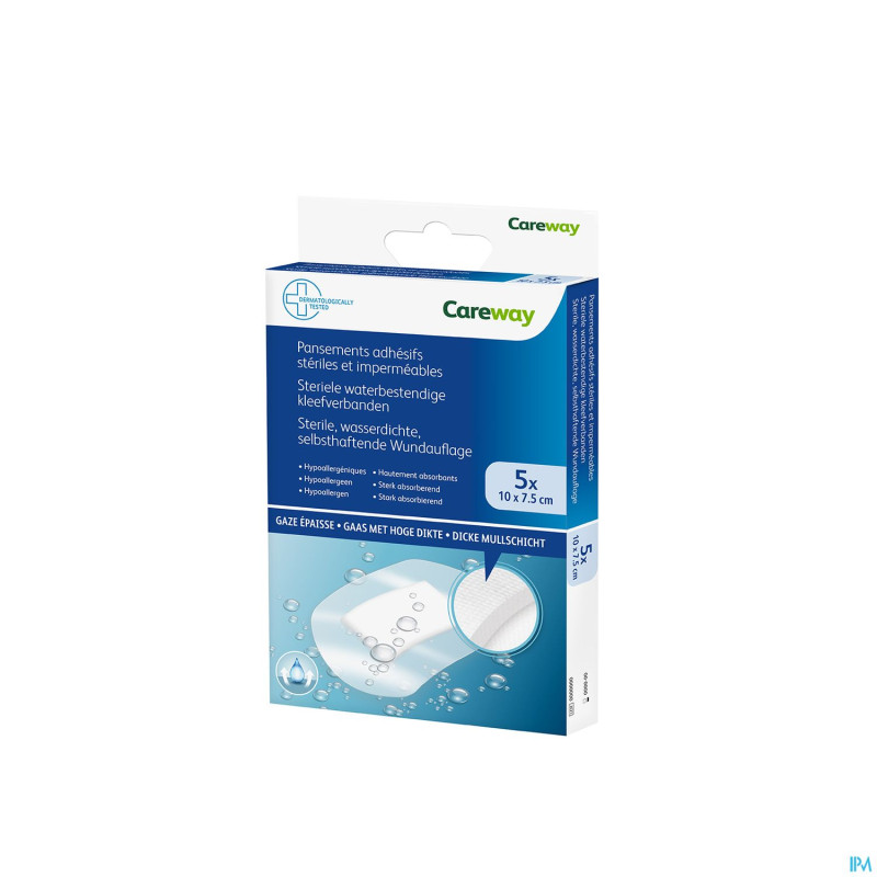 Careway pansements wtp steriles 7,5cmx10cm    5