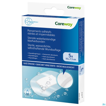 Careway pansements wtp steriles 7,5cmx10cm    5