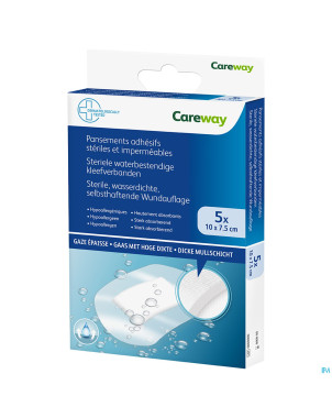 Careway pansements wtp steriles 7,5cmx10cm    5