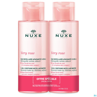 Nuxe very rose eau micel. apaisant 3en1 pn 2x400ml